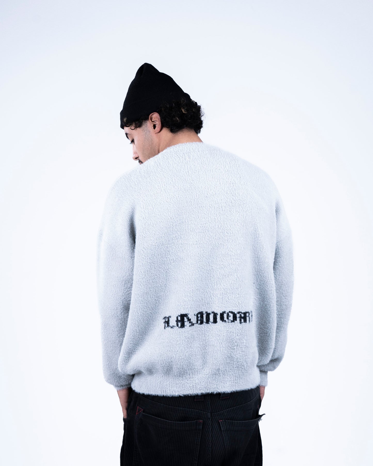 Mohair Knit Grey Sweater