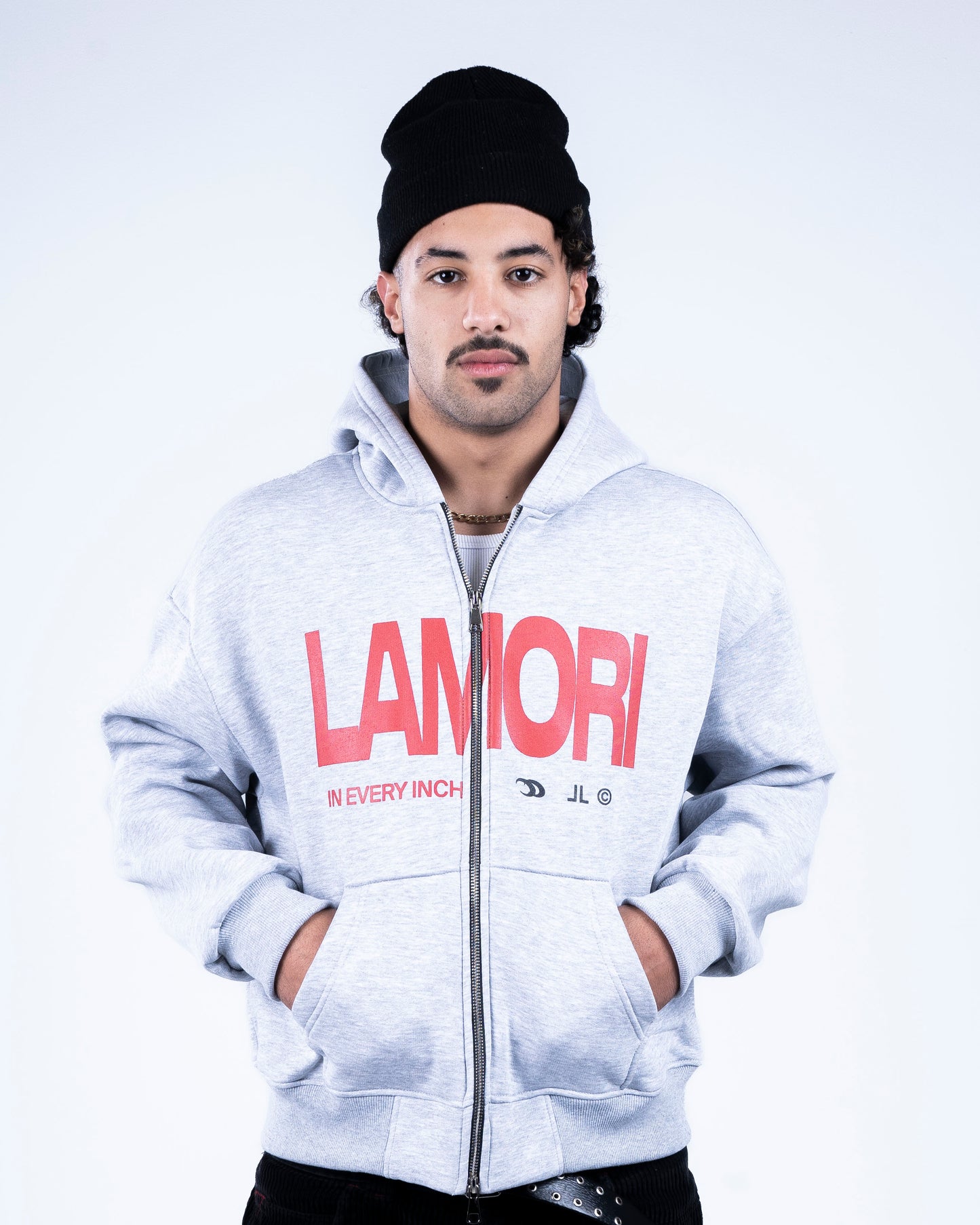 Grey Zip-up Hoodie