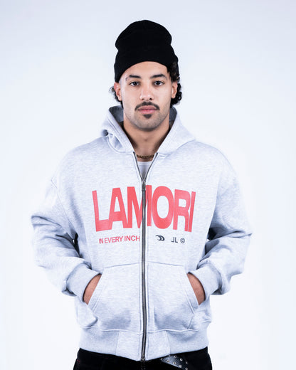 Grey Zip-up Hoodie