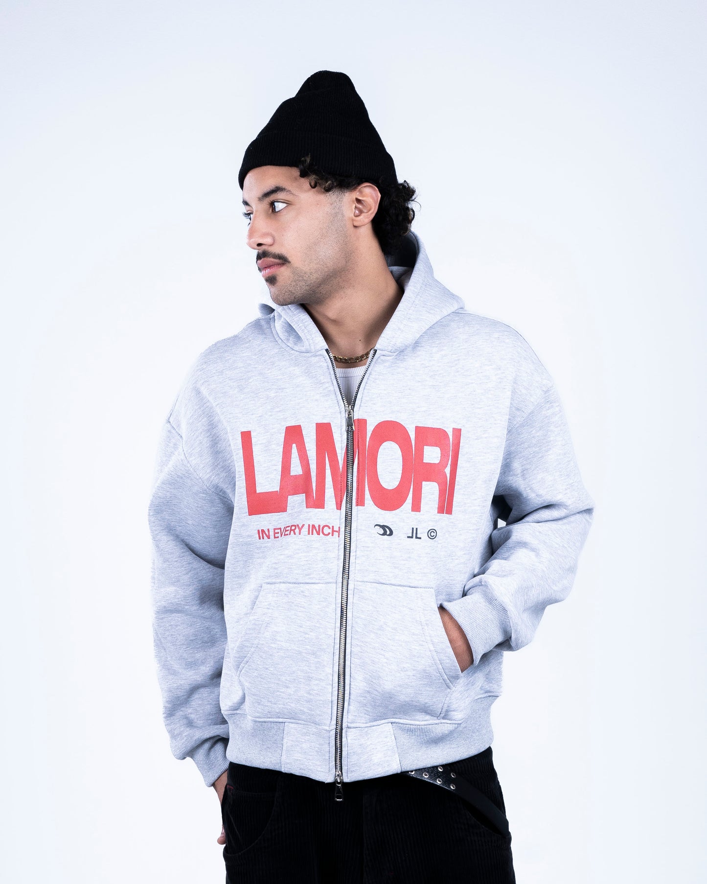 Grey Zip-up Hoodie