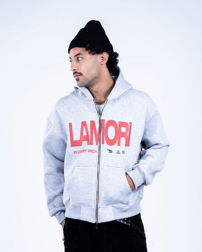 Grey Zip-up Hoodie