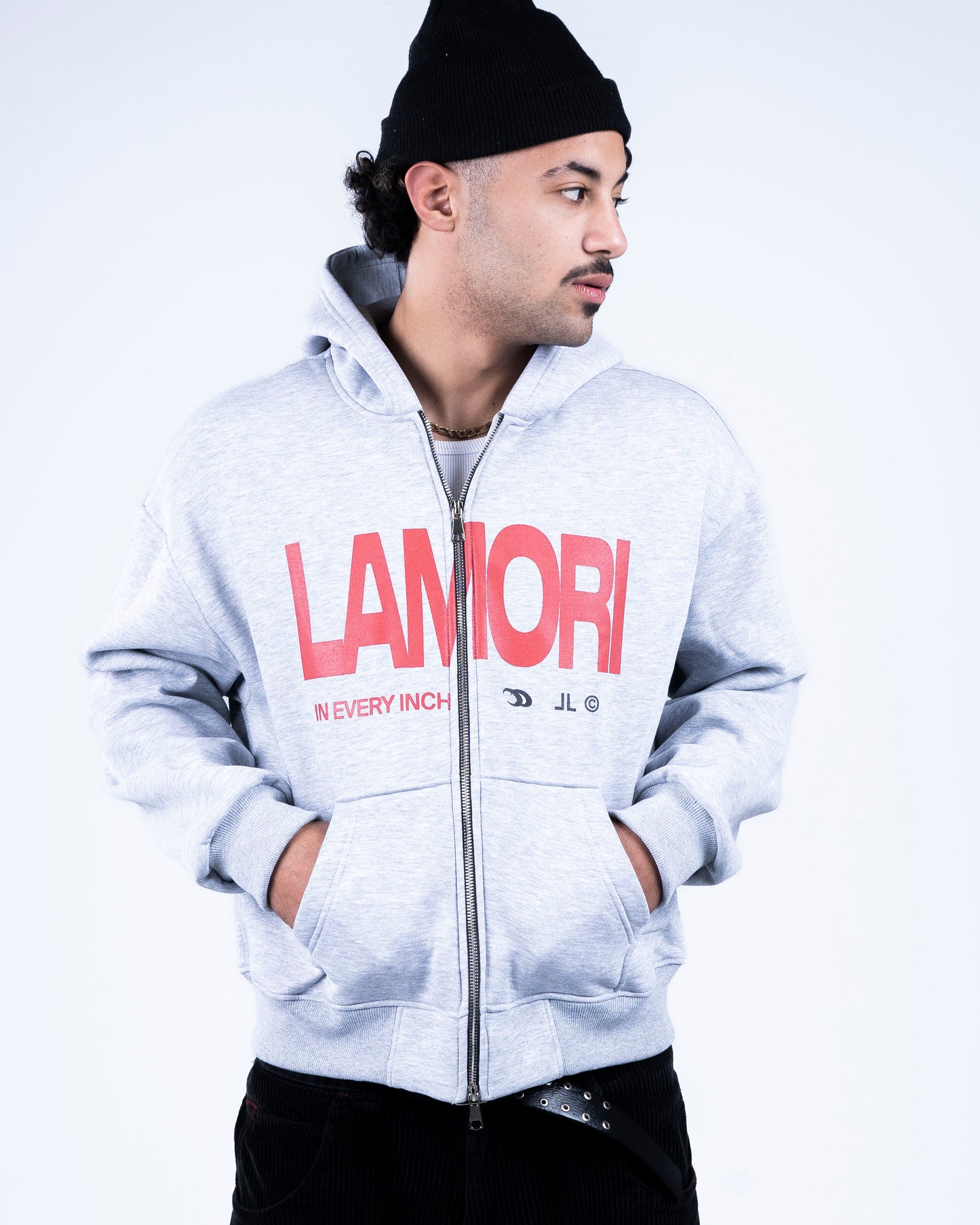Grey Zip-up Hoodie