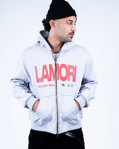Grey Zip-up Hoodie