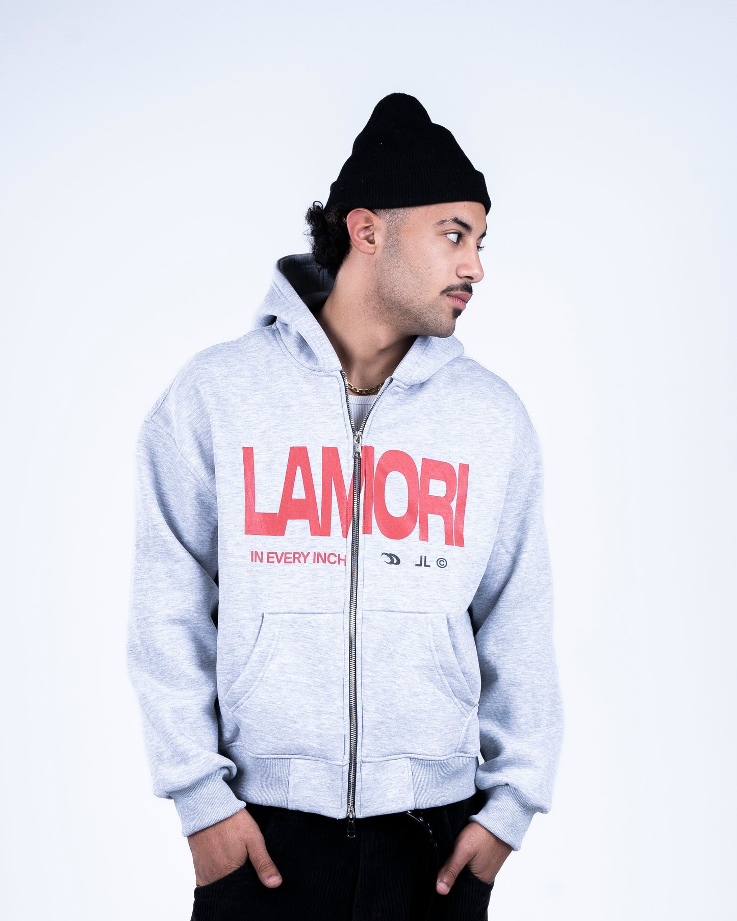 Grey Zip-up Hoodie