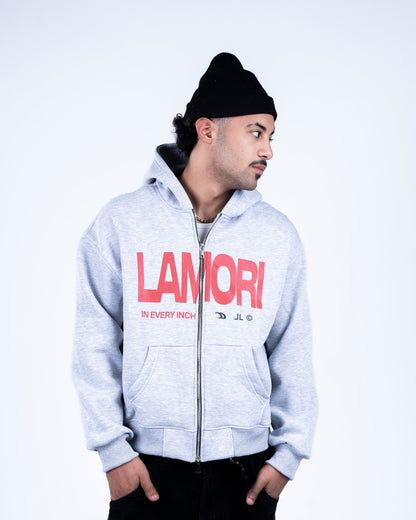 Grey Zip-up Hoodie