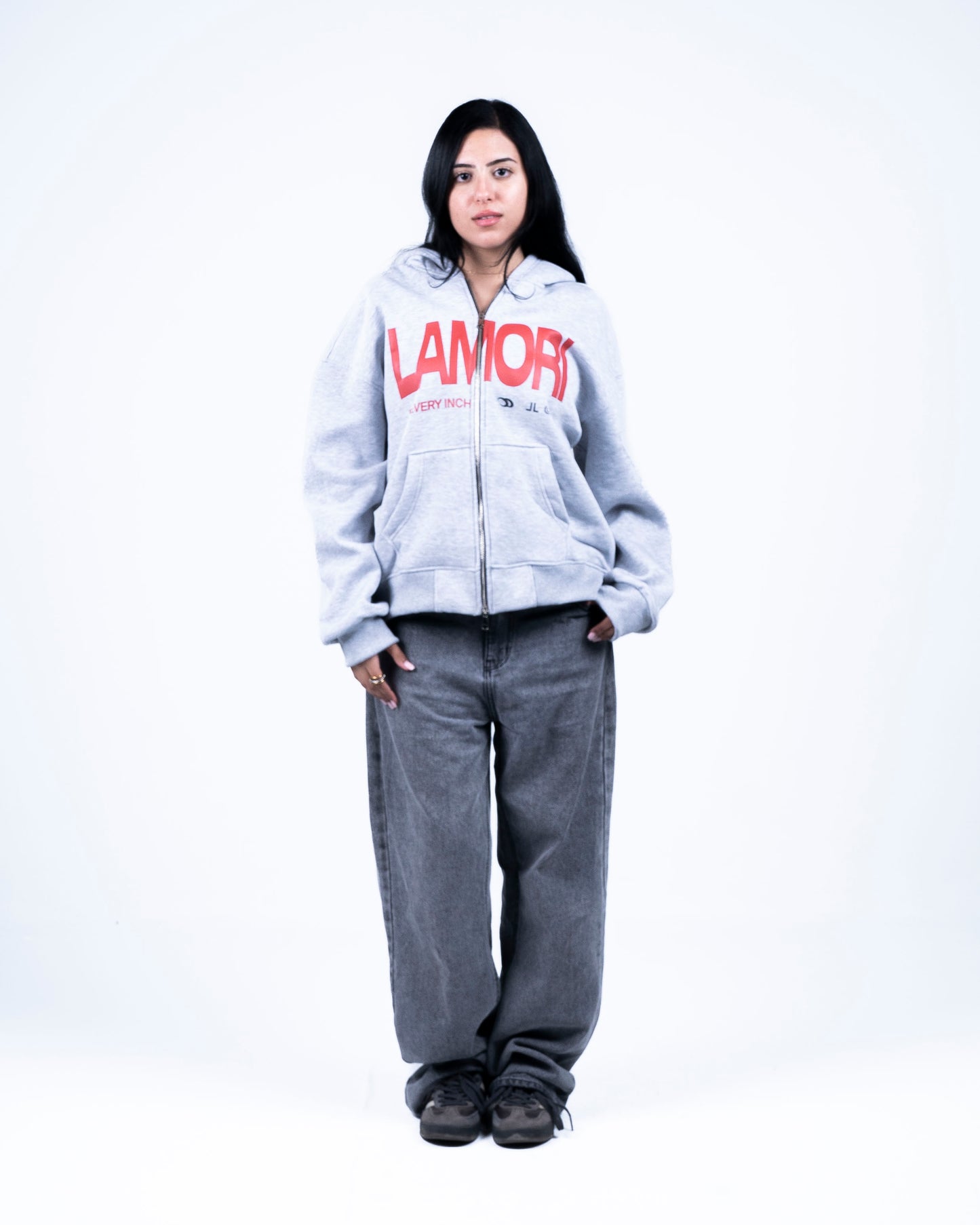 Grey Zip-up Hoodie