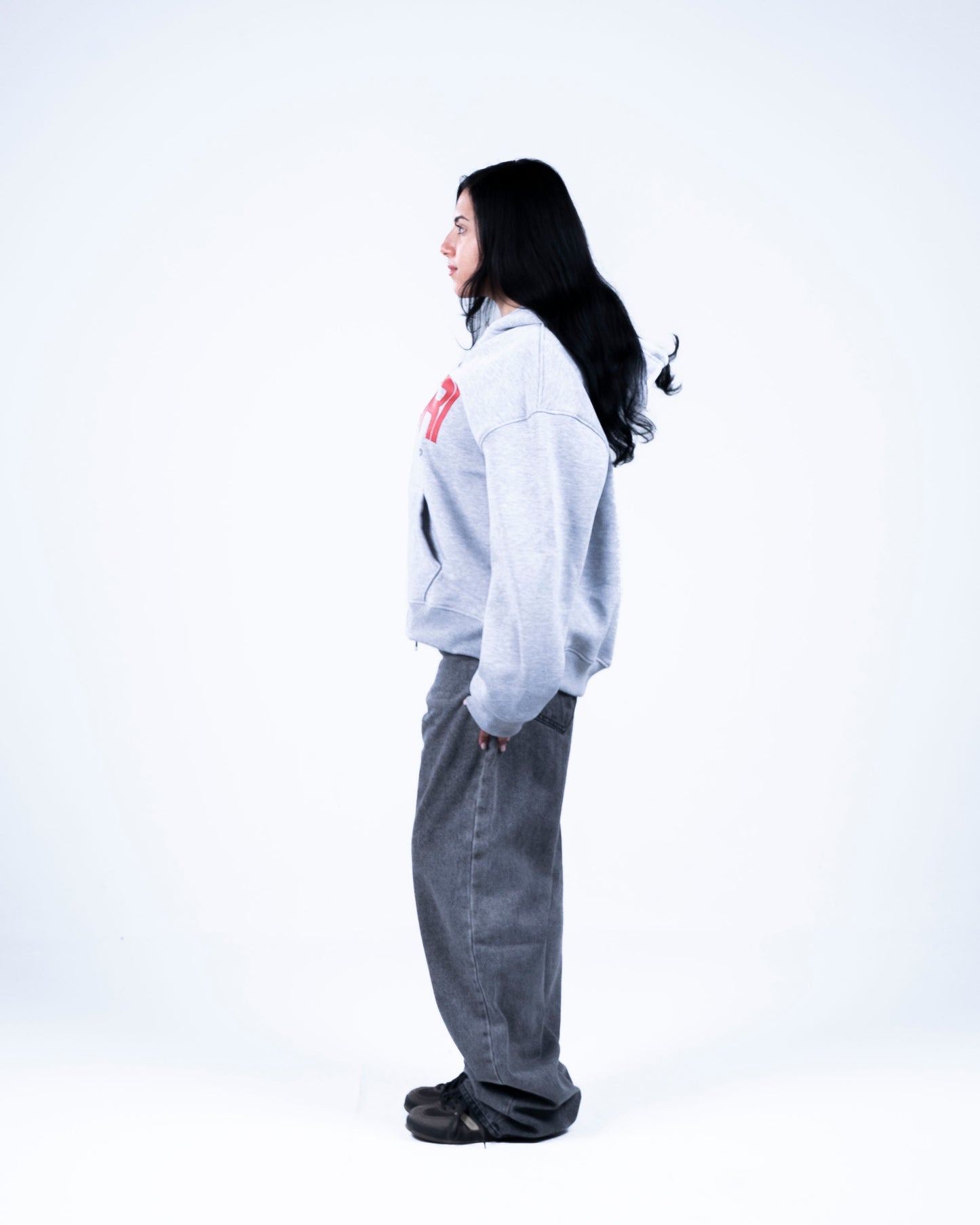 Grey Zip-up Hoodie