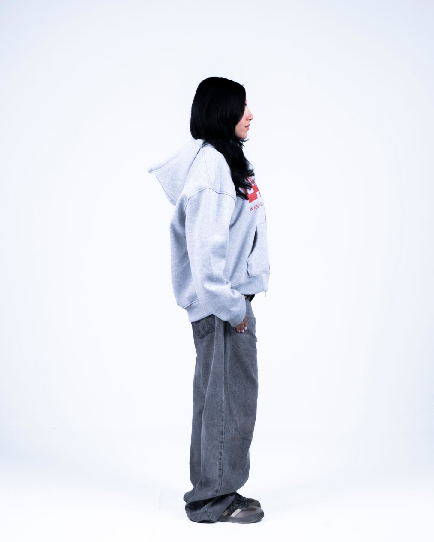 Grey Zip-up Hoodie