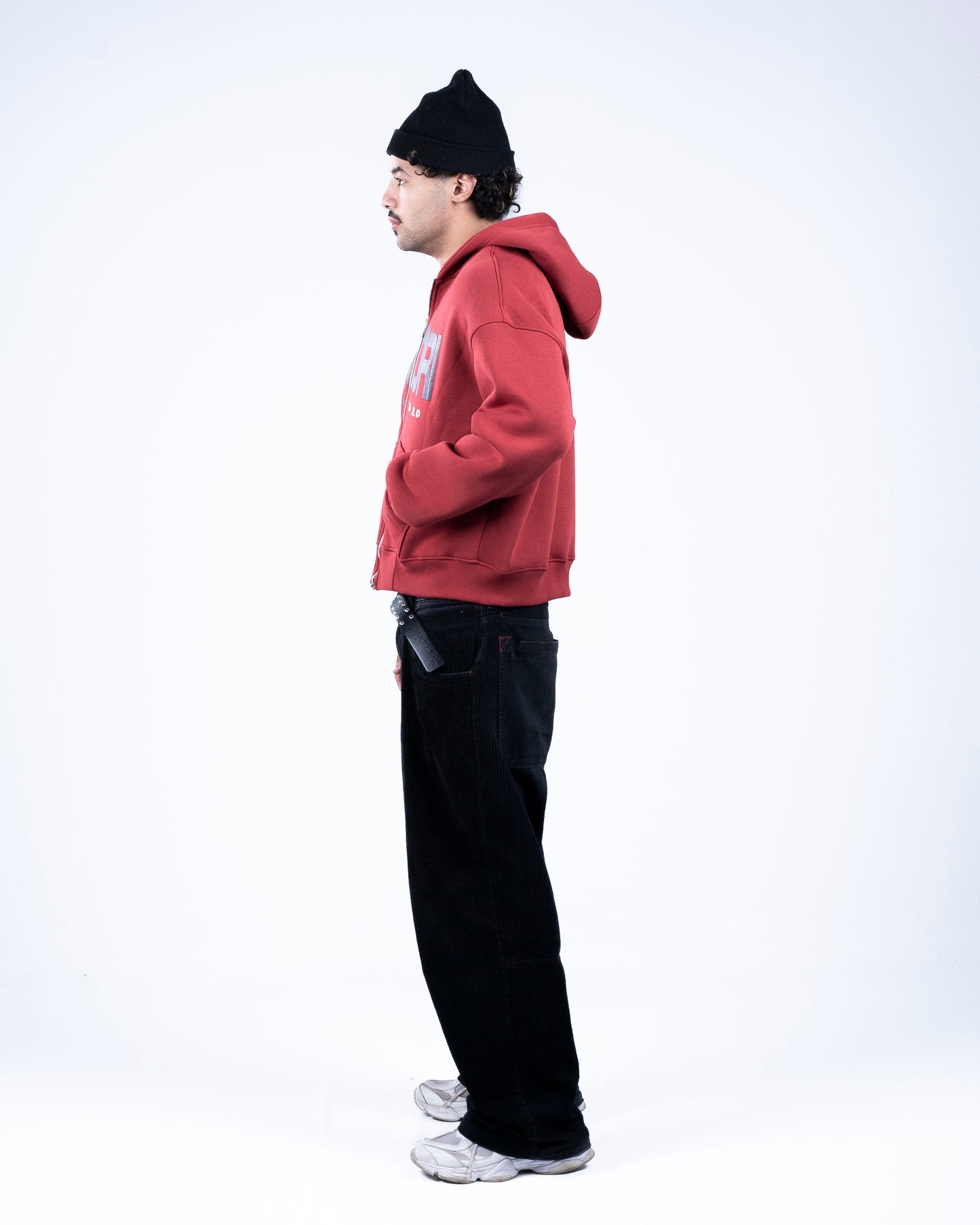 Burgundy Zip-up Hoodie