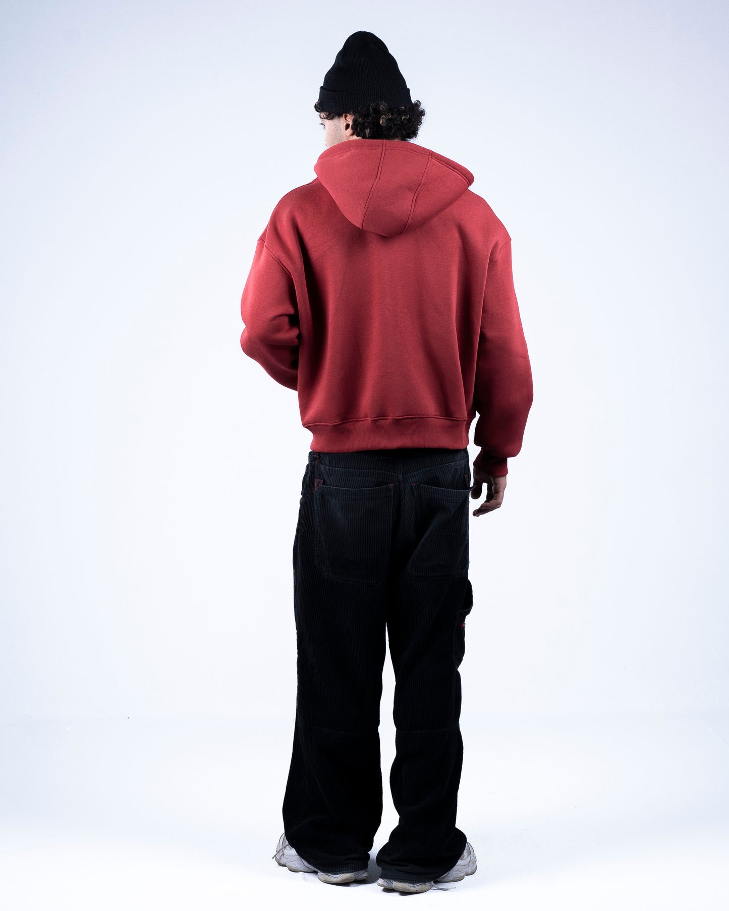 Burgundy Zip-up Hoodie
