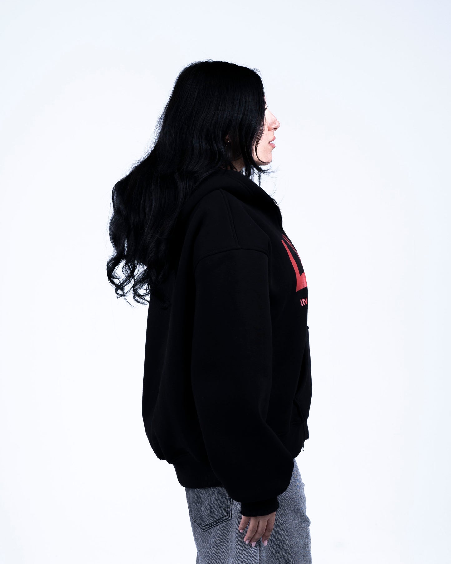 Black Zip-up Hoodie